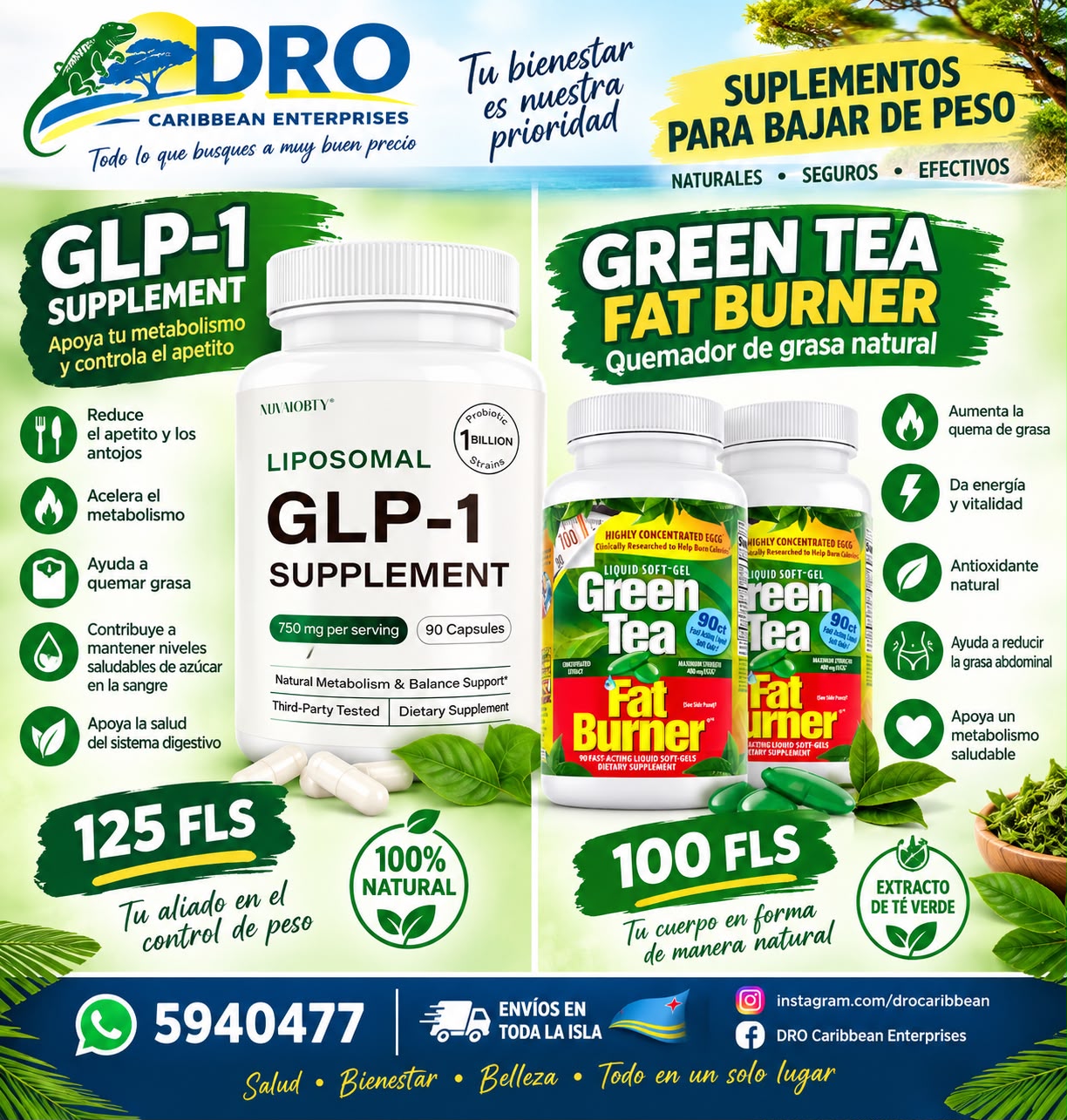 Productos de bienestar de DRO Caribbean Enterprises